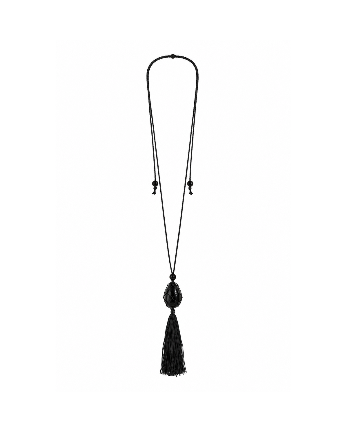 Lore Tassel Necklace Black