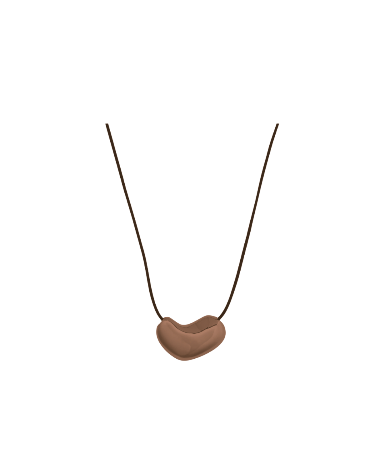 Bean Necklace Brown