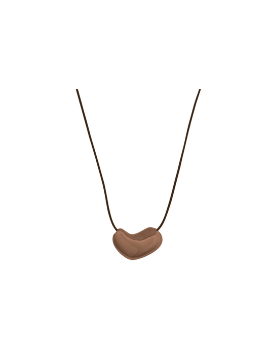 Bean Necklace Brown
