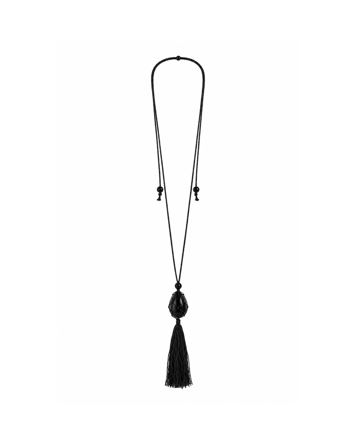Lore Tassel Necklace Black