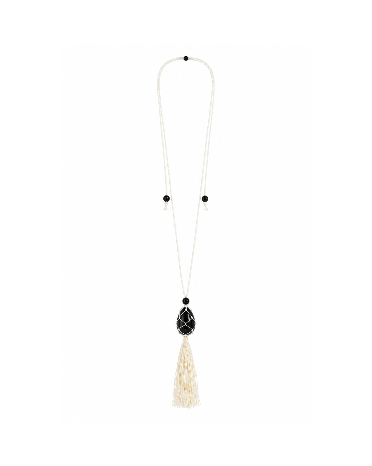 Lore Tassel Necklace White