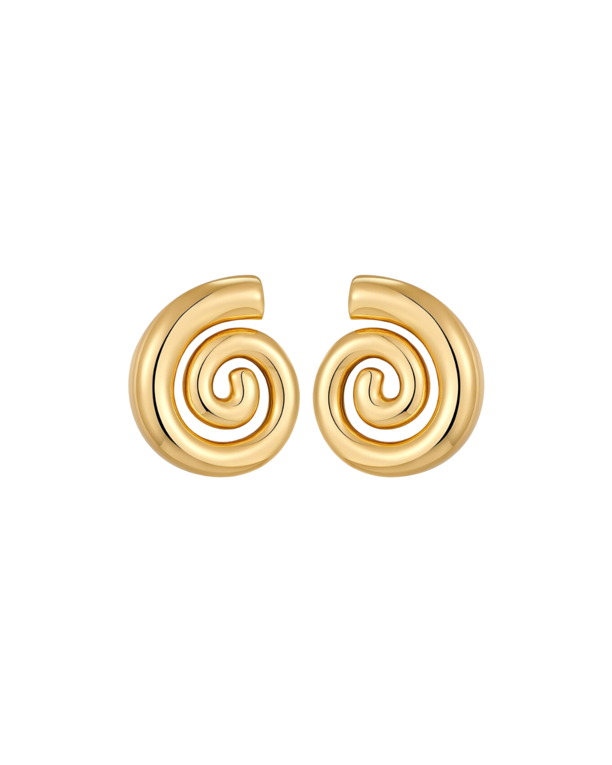 Spiral Earrings Gold